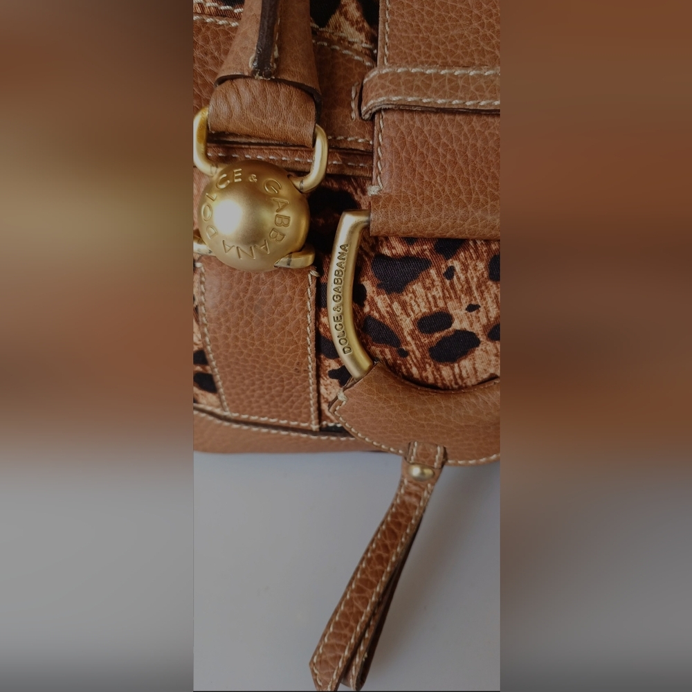 DOLCE & GABBANA Animal Print Leather Bag - Picture 4 of 7